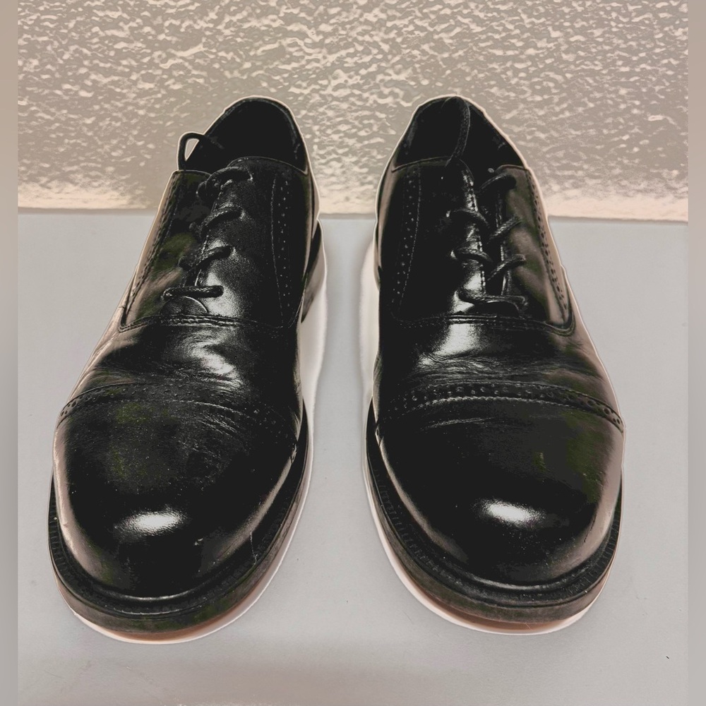 Nunn Bush Men’s Black Leather Dress Shoes 83618-01 Size 9